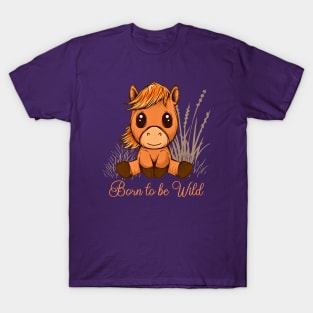 Born to be Wild Horse Design T-Shirt